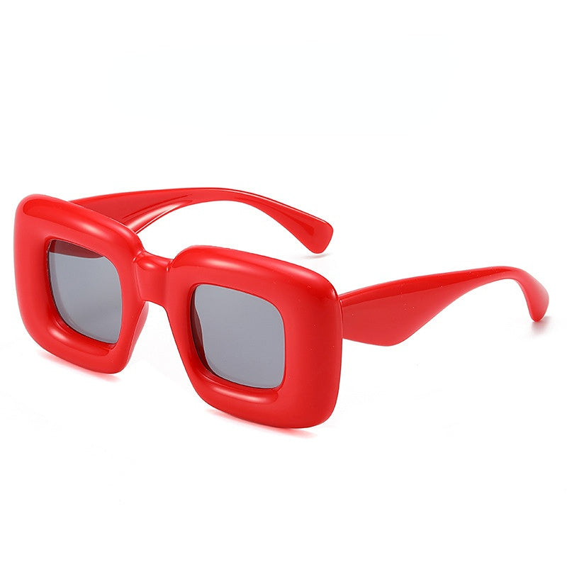 Venta al por mayor Y2K Square Large Frame PC Gafas de sol para mujer